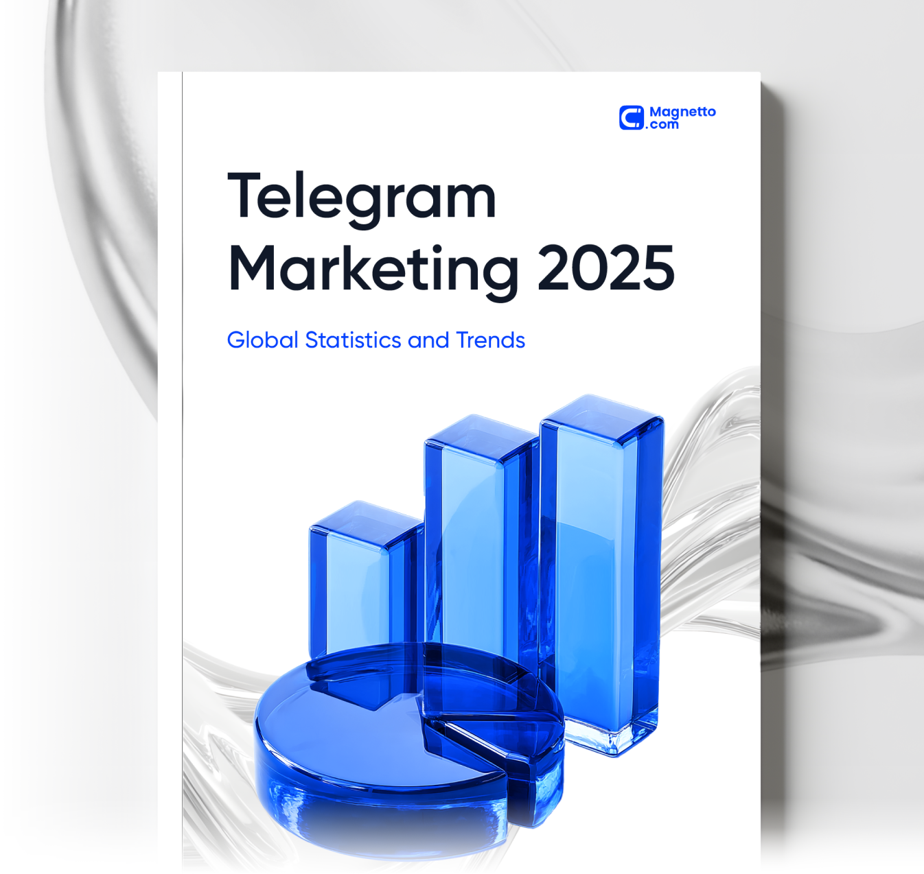 Report cover with the title "Telegram Marketing 2025"