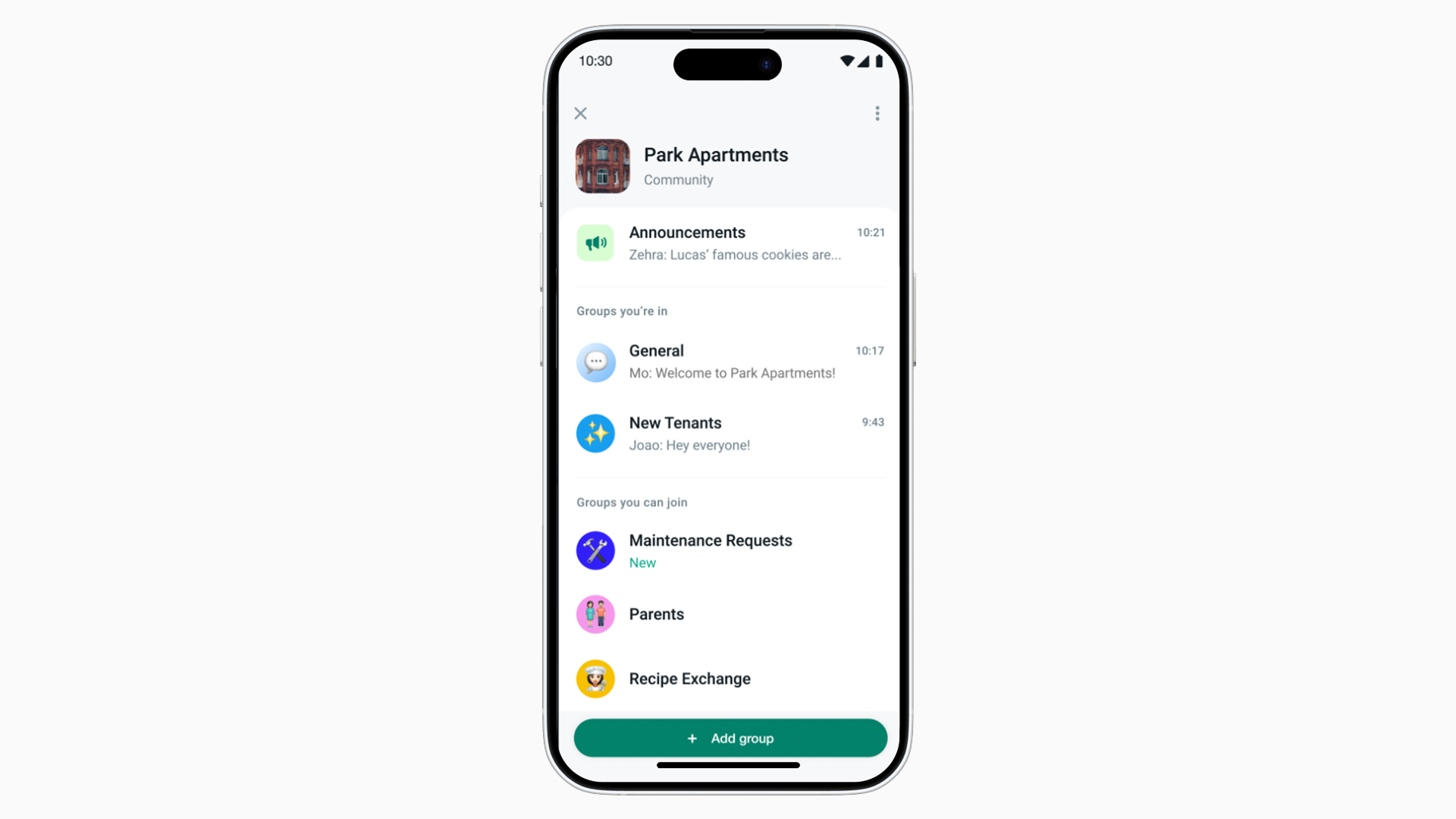 A WhatsApp community