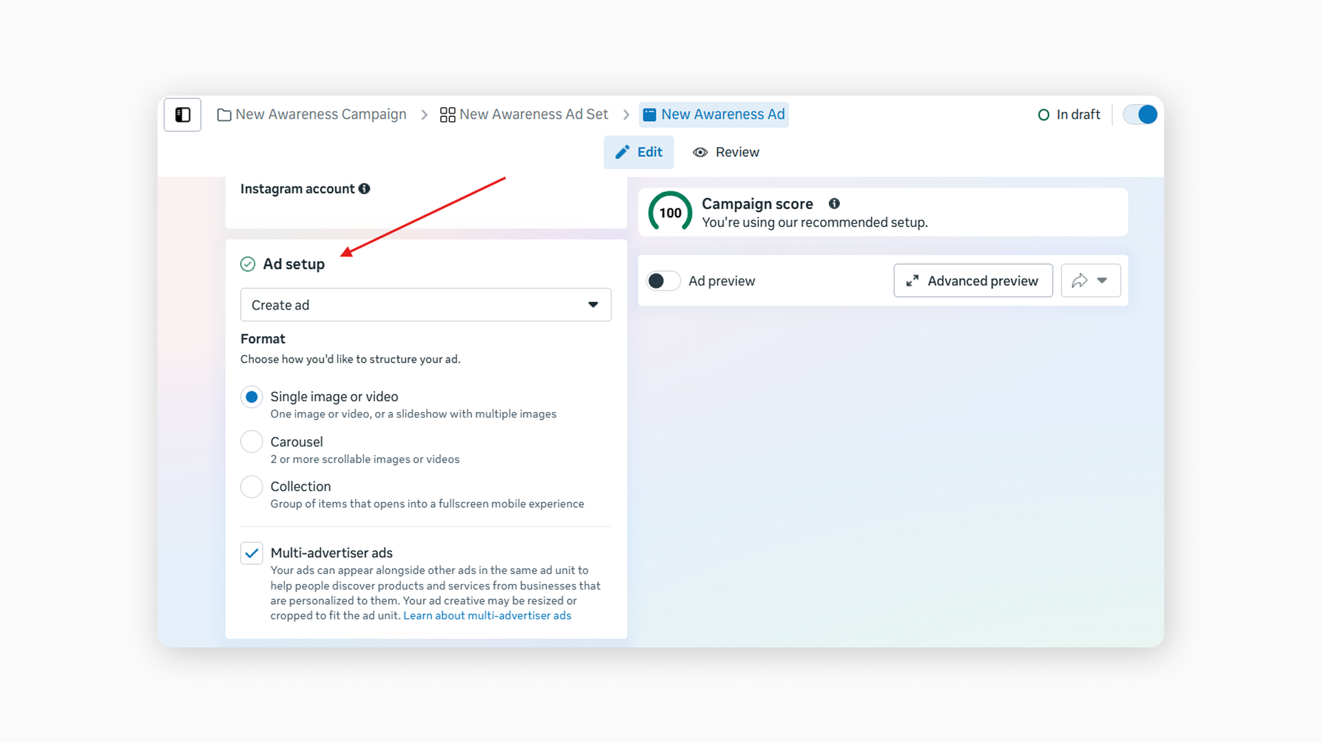 Ads Manager | Ad Setup