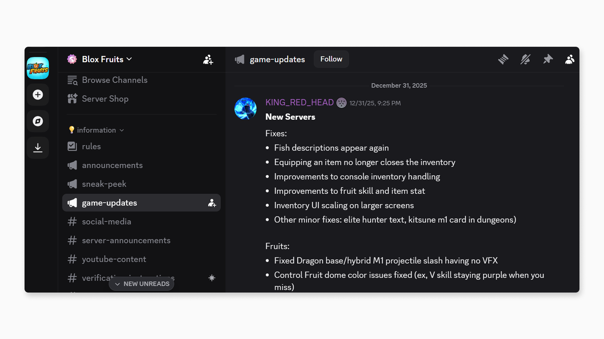 Blox Fruits community on Discord