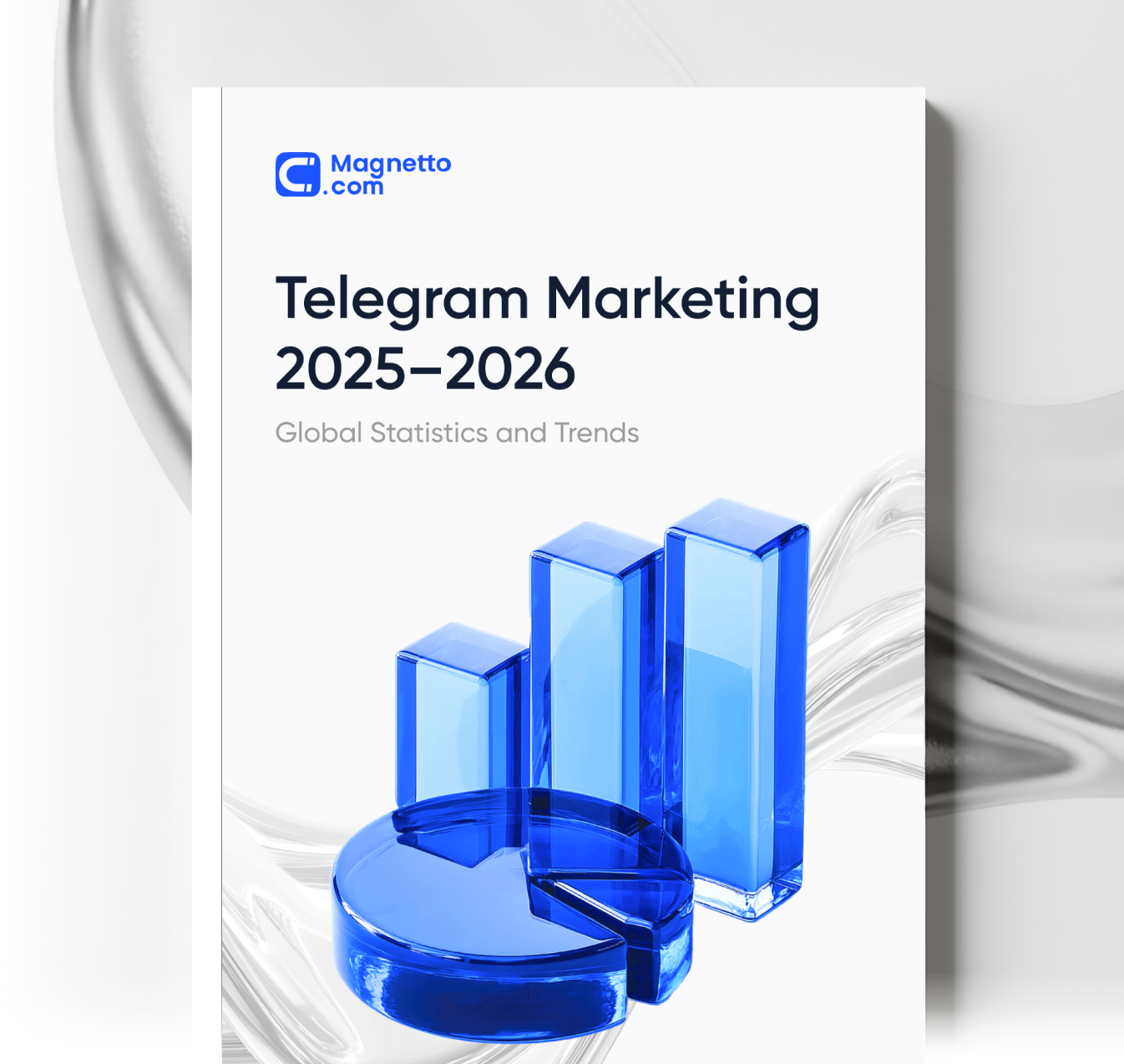 Report cover with the title "Telegram Marketing 2025"