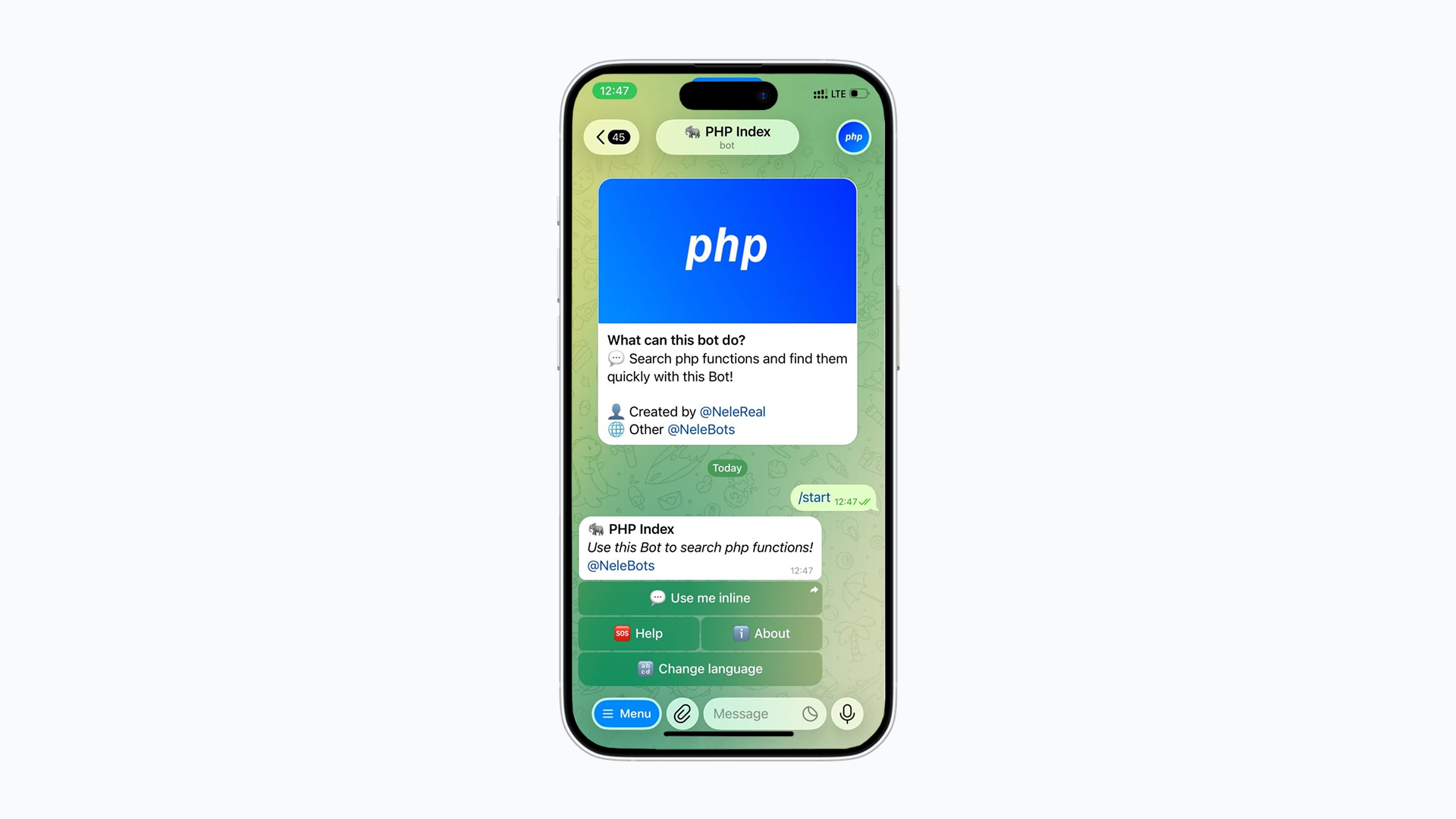 PHP Index bot