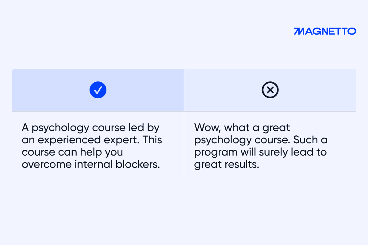 Telegram ad copy examples