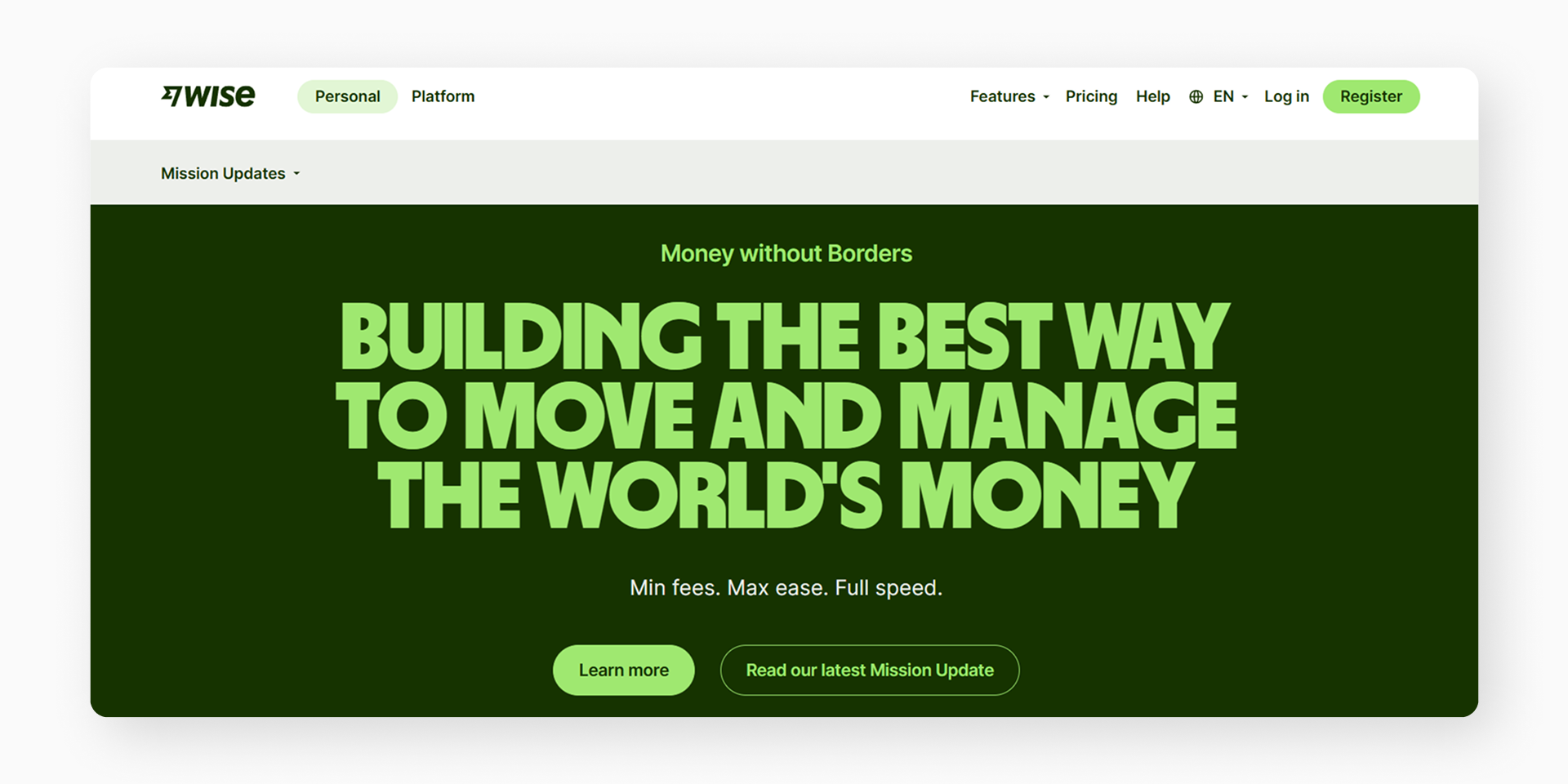 The Wise mission page