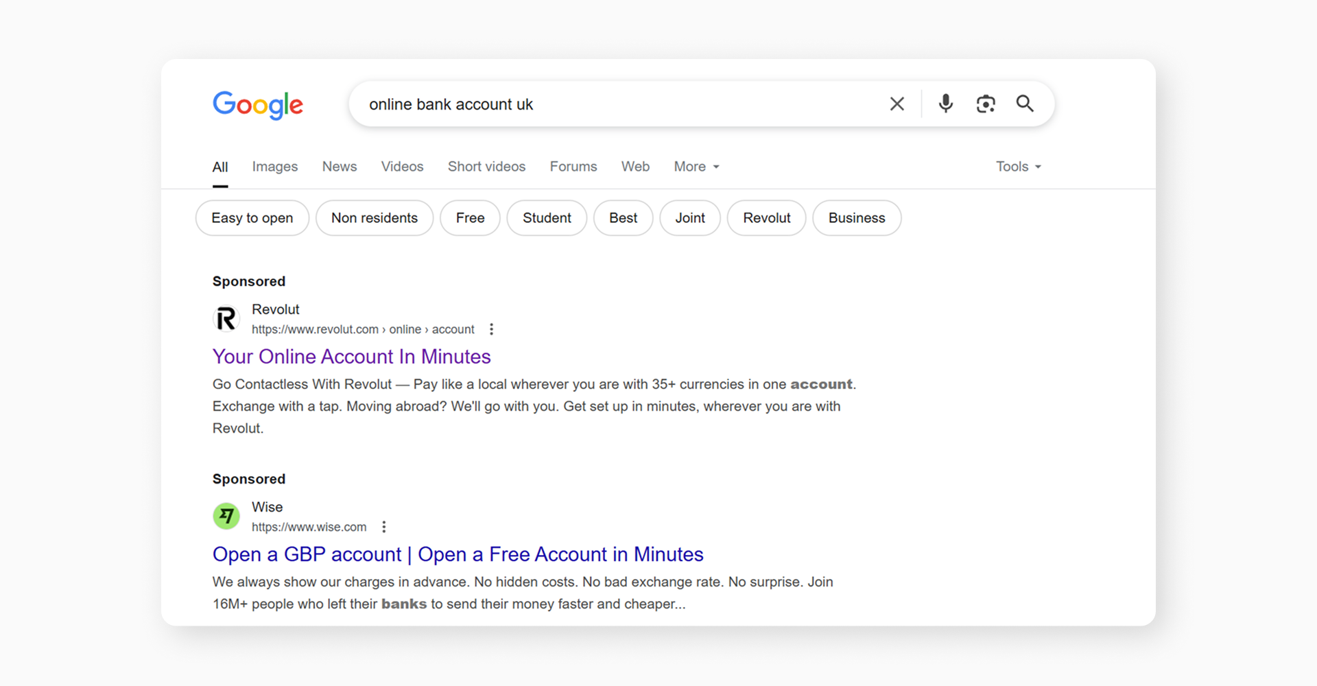 fintech google ads