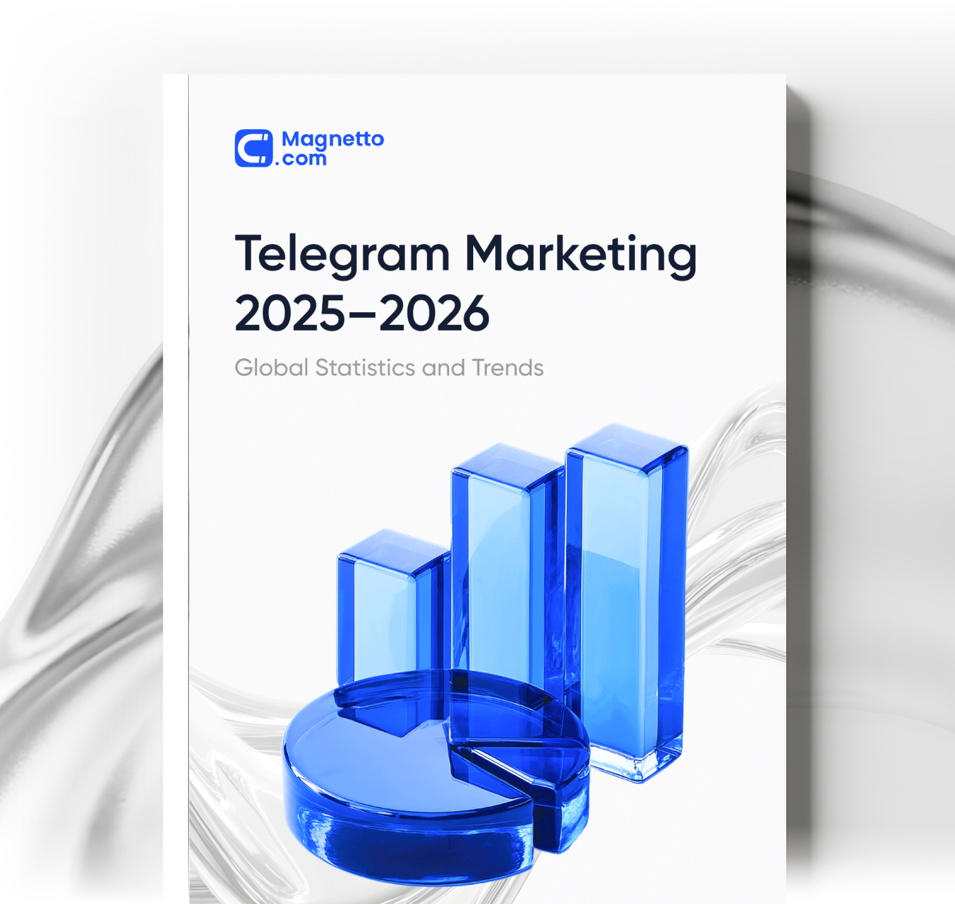 Report cover with the title "Telegram Marketing 2025"