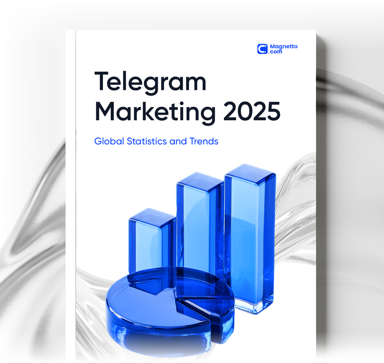 Report cover with the title "Telegram Marketing 2025"