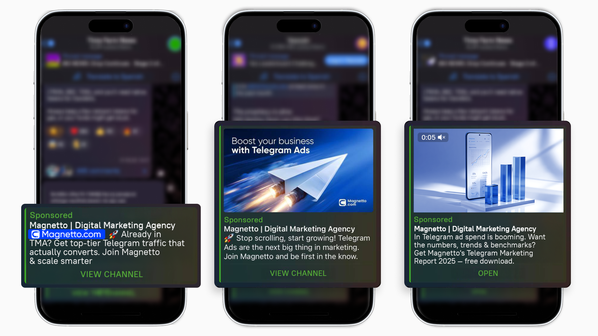 Telegram Ads examples