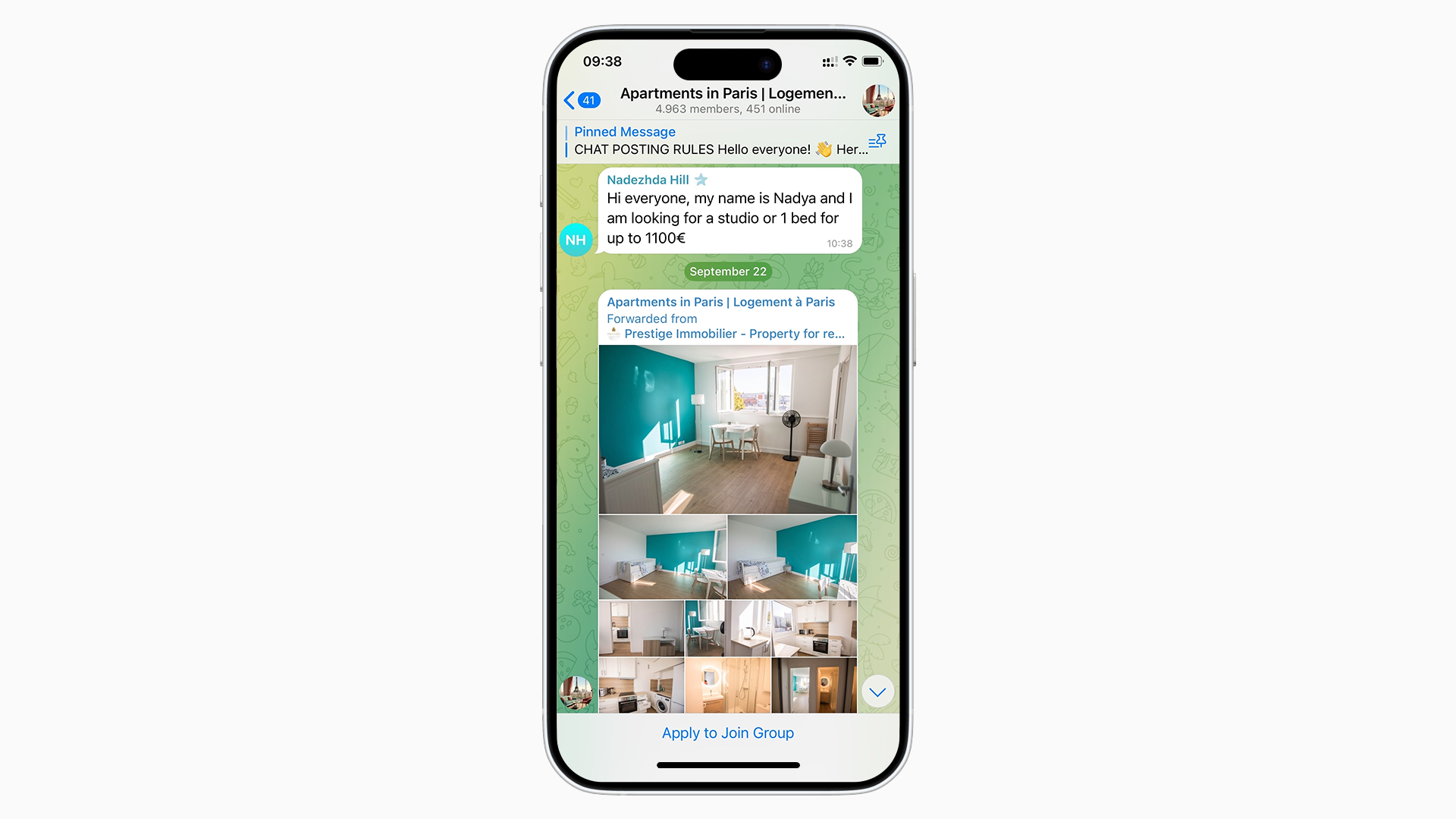 A Telegram group